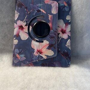 Floral Tablet Case - Blue and Pink